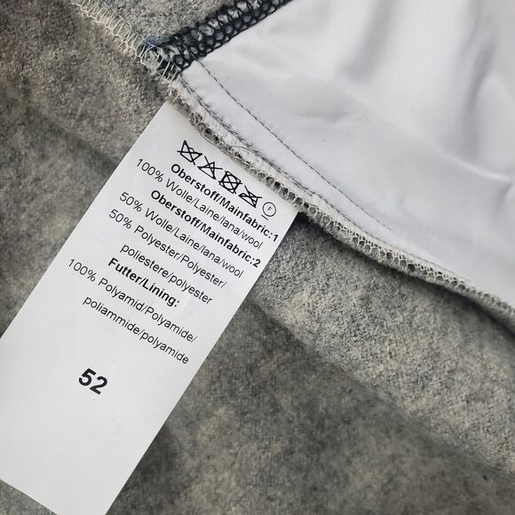 Almgwand Full Zip 100% Wool Jacket Mens GER 52 US L/XL Gray Elbow Patches READ - Picture 15 of 16